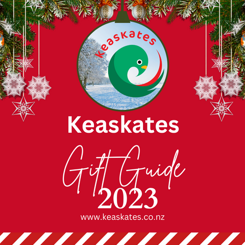 Keaskates Gift Guide Christmas design with Keaskates Logo