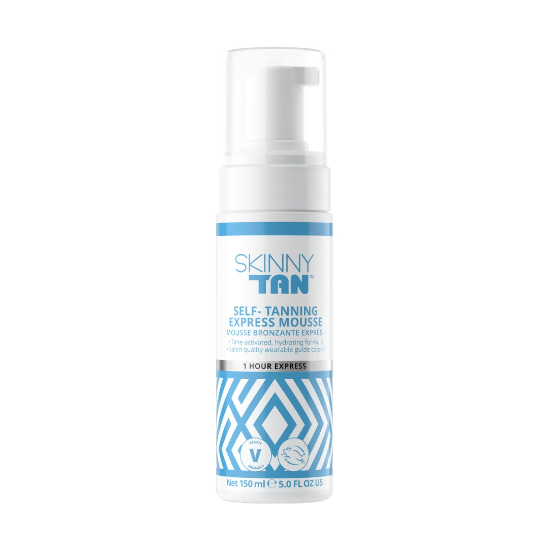 Skinny Tan 1 Hour Express Self-Tanning Mousse 150ml Best Express Fake Tan Tan Express Best Express Tan 1 Hour Tan