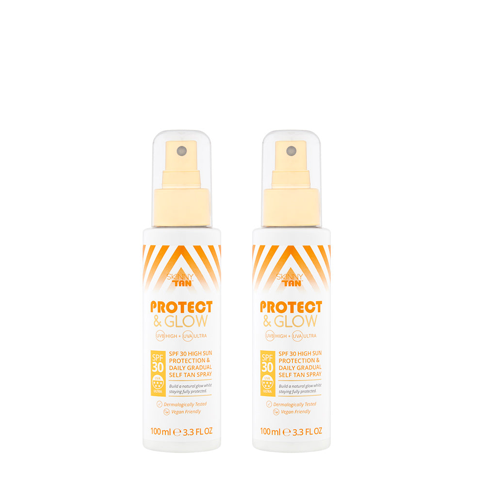 Skinny Tan Bundle Protect & Glow Milk Spray SPF 30 - 100ml Buy One Get One Free