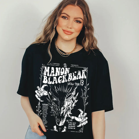 manon blackbeak licensed sarah j maas bookish t-shirt