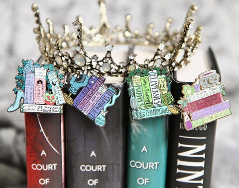 the enamel library bookish collectible pins