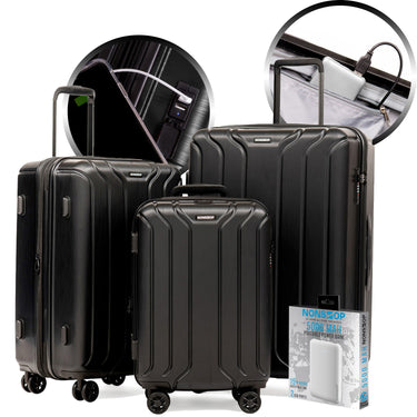 Delsey Paris Alexis 3-Piece Lightweight Luggage Set with TSA Lock
