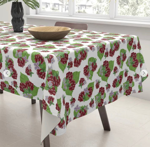 Raspberry Patch Tablecloth from Society6