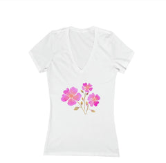 Tee with hot pink wild roses