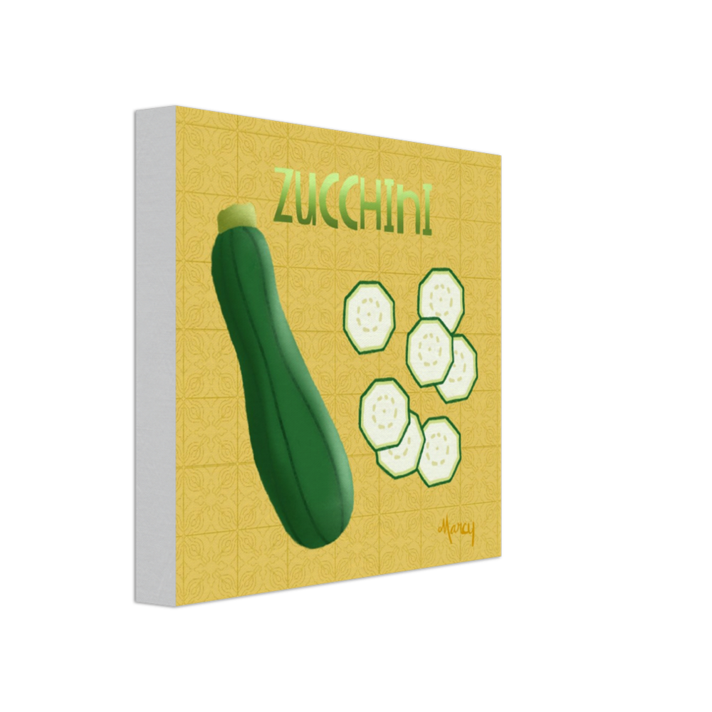 Zucchini on Stretched Canvas