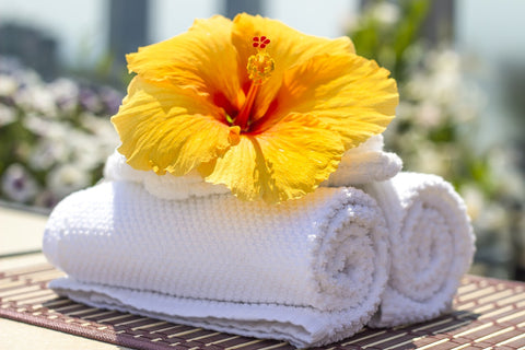 clean towels for healthy skin