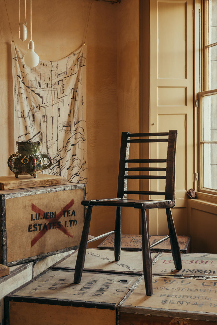  Laurence Veitch's Caithness Chair. Photographed here at The Grit and The Glamour exhibition by Bard Scotland. 