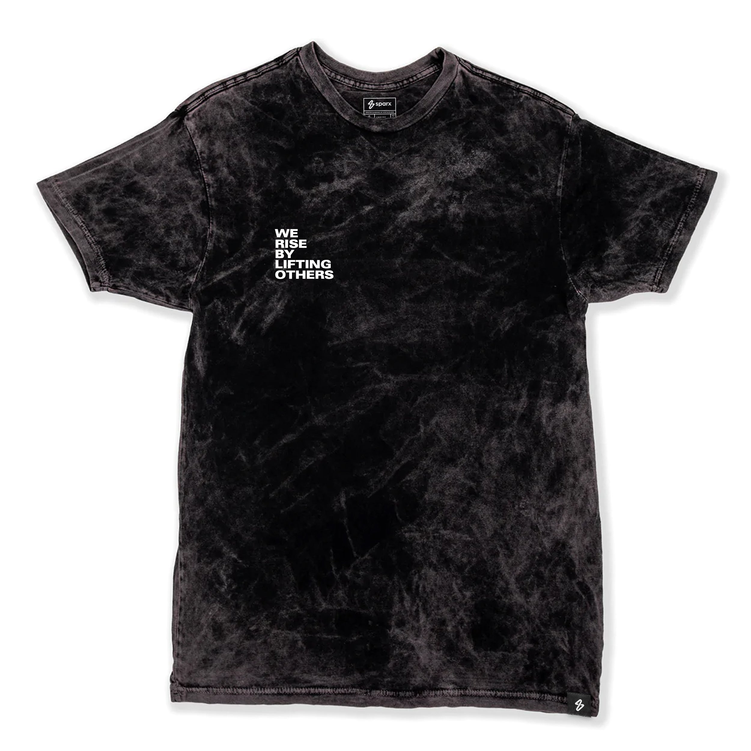 WE RISE BY LIFTING OTHERS // VINTAGE MARBLE WASH TEE