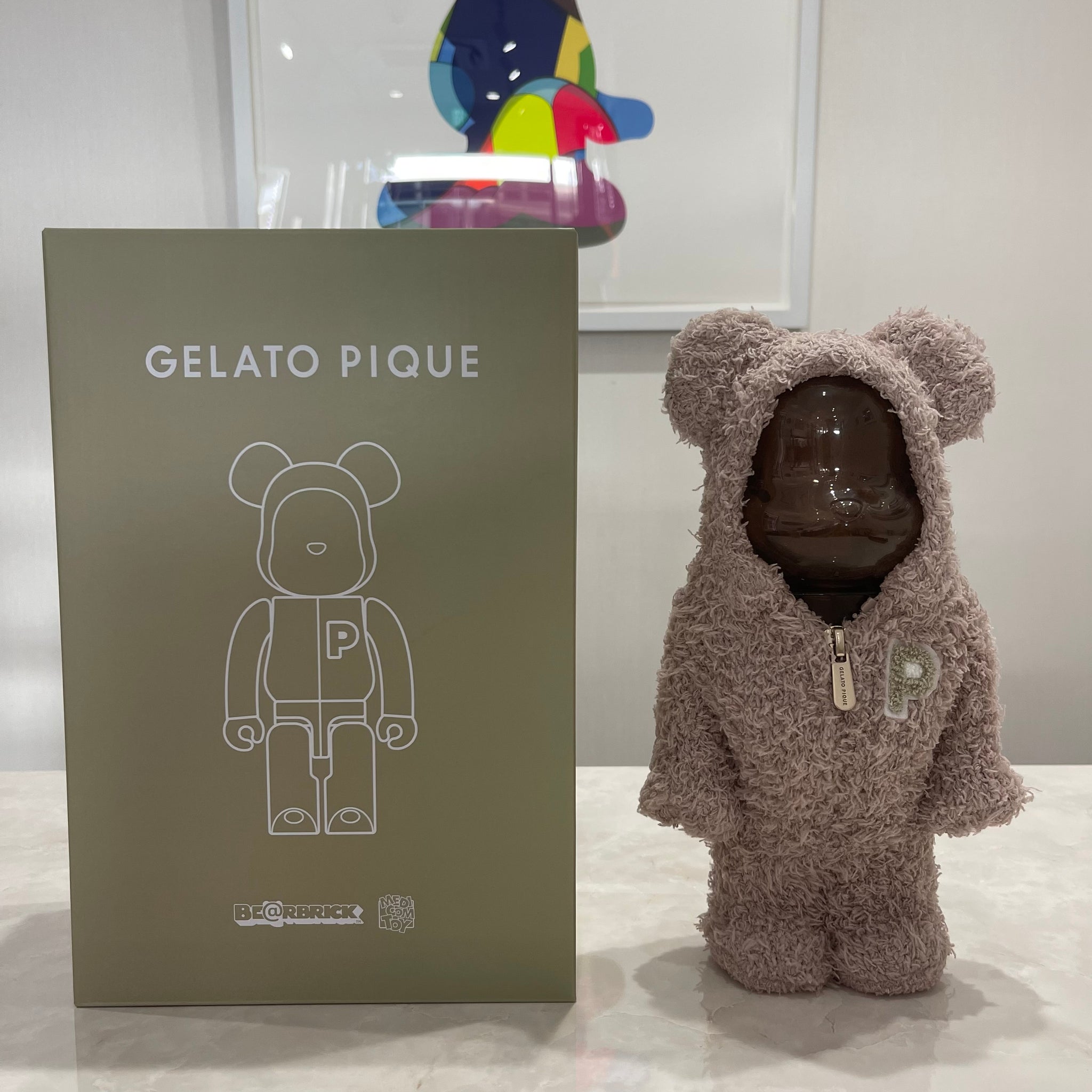 送料込み GELATO PIQUE × BE@RBRICK 400％ BEIGE - フィギュア