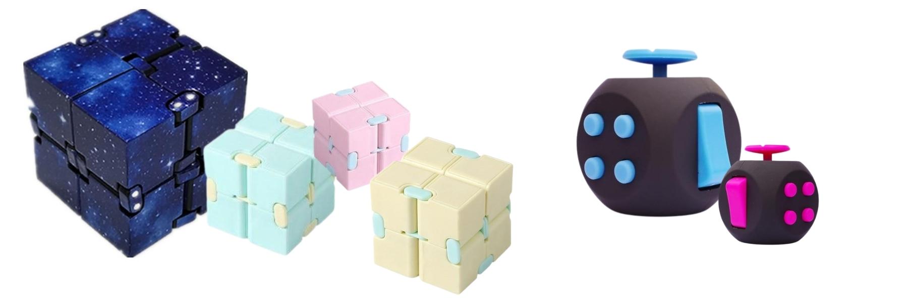 Fidget Cube Anti Anxiété Anti Stress Jouets Fidget Pour Enfants Et Adultes  (noir)