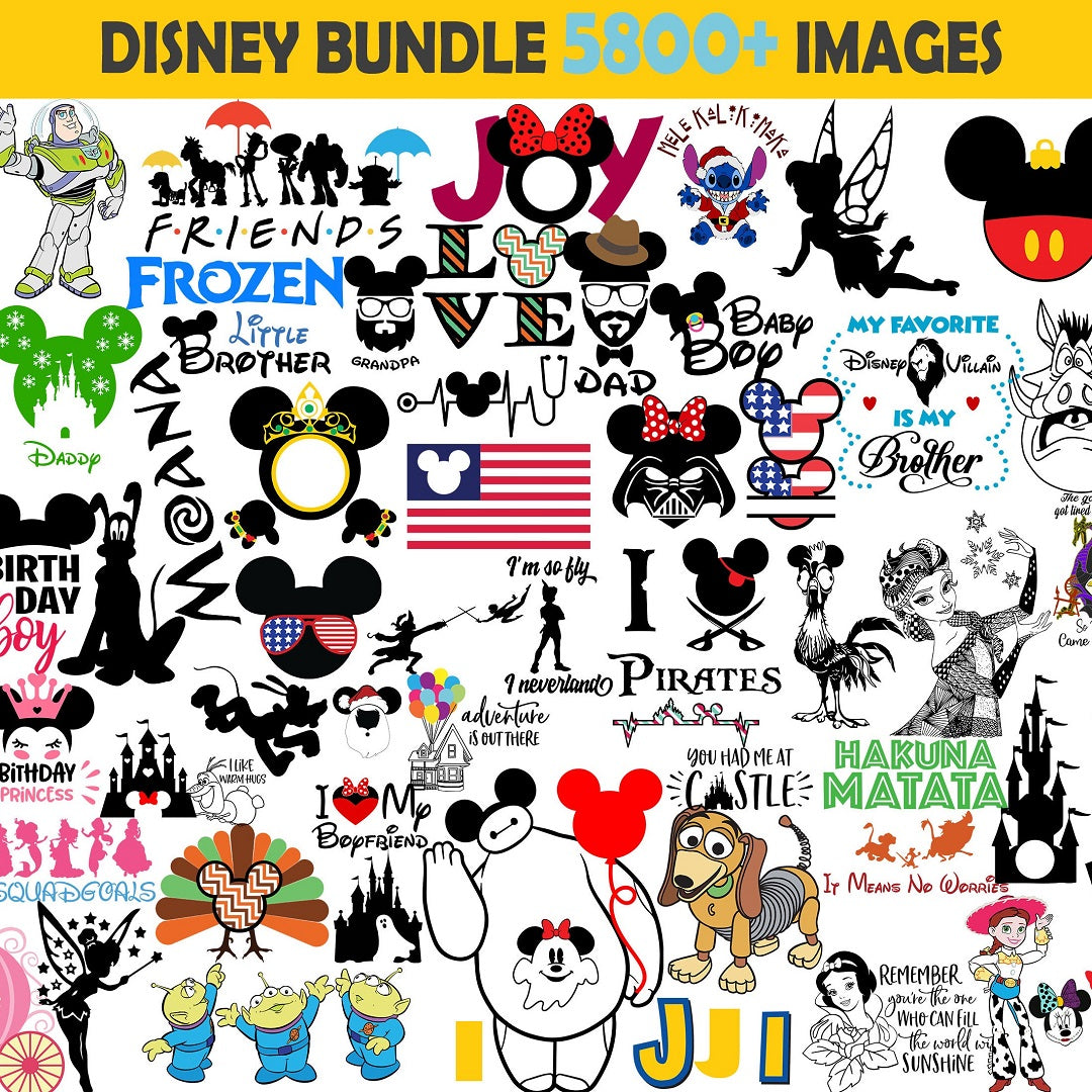 Disney Bundle Svg Png Svg Products