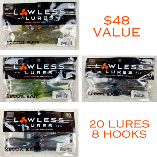 4.25 Recoil Bait 9-Lure Kit – Lawless Lures
