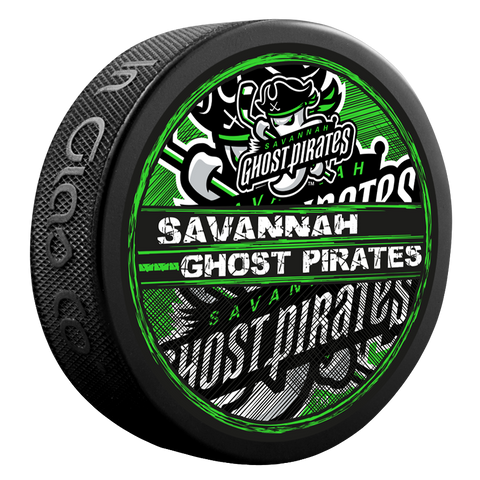 Puck -Sav Logo – Savannah Ghost Pirates Team Store