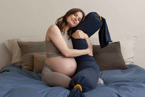 Navy blue pregnancy pillow
