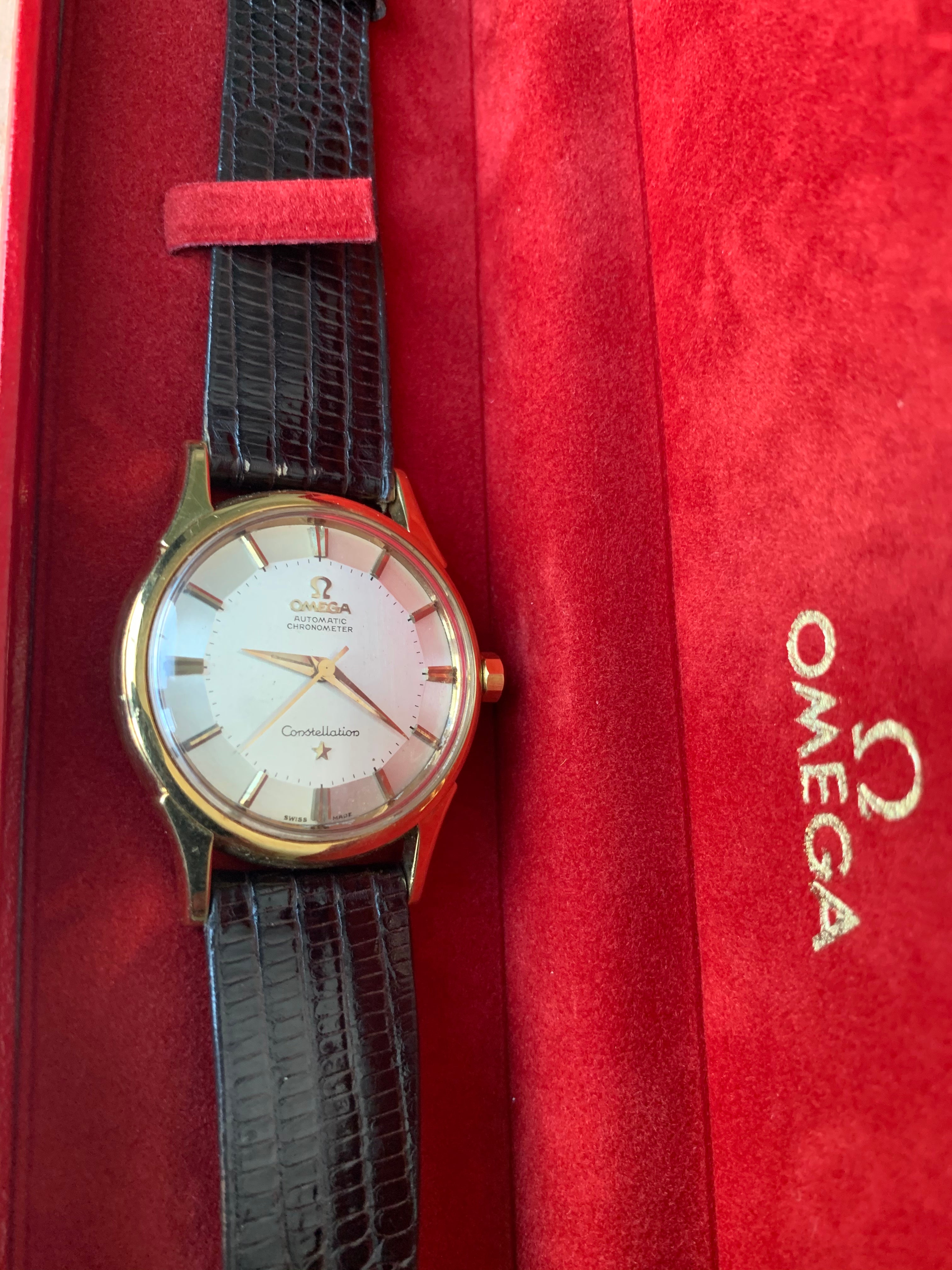 Omega Constellation 18K Solid Gold Pie Pan Chronometer Automatic Servi –  Windsor Jewels