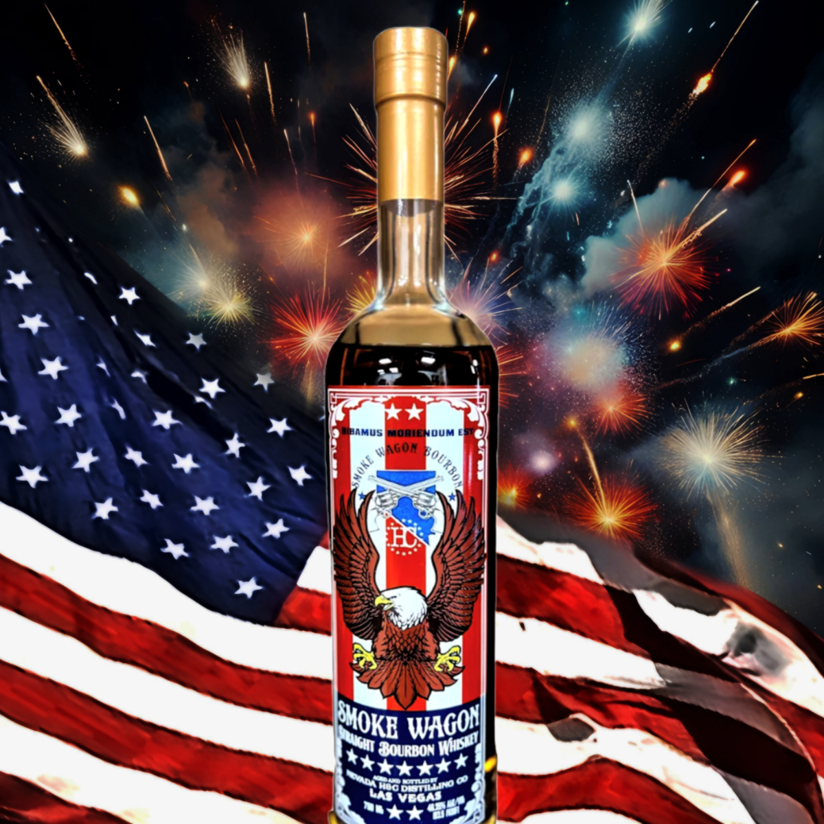 2024 Smoke Wagon Fourth of July Edition Straight Bourbon Whiskey 750ml