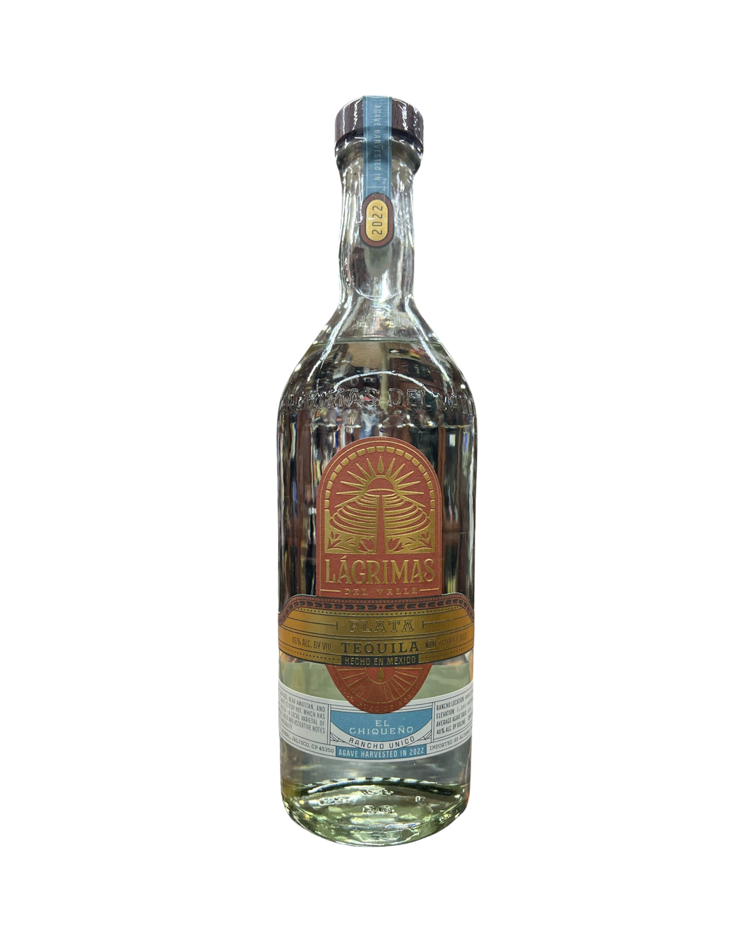 Lagrimas Del Valle Plata EL Chiqueno Tequila 750ml