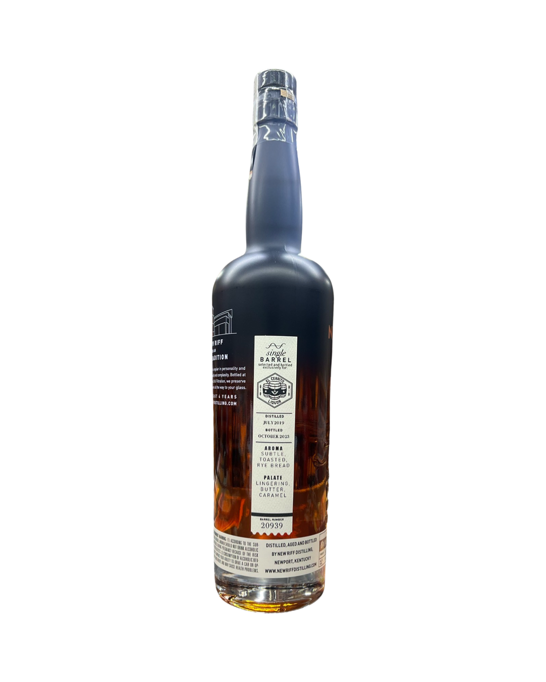 New Riff Single Barrel Straight Bourbon Whiskey El Cerrito Liquor Store Pick 750ml