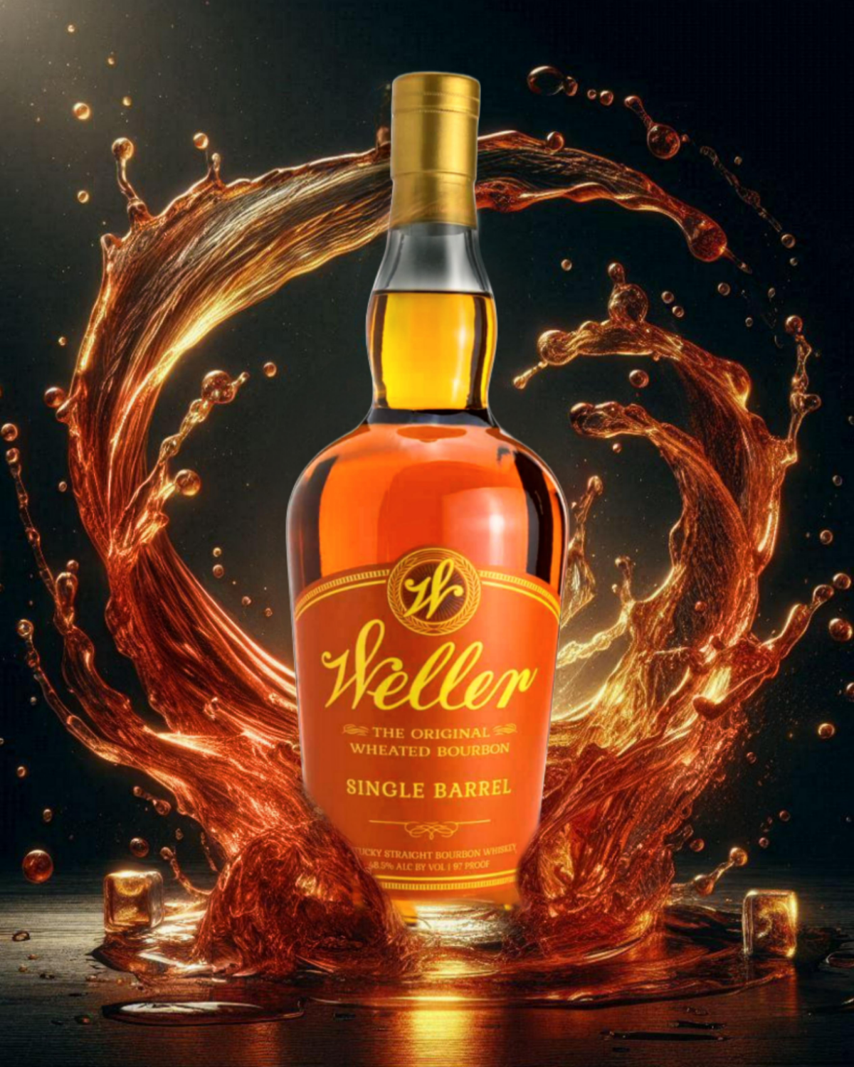 W. L. Weller Single Barrel Straight Wheated Bourbon Whiskey 750ml