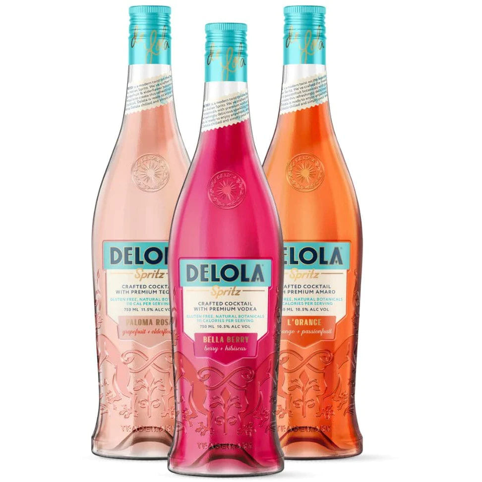 Delola By Jennifer Lopez Ready To Drink Spritz Bundle 750ml 3-Pack