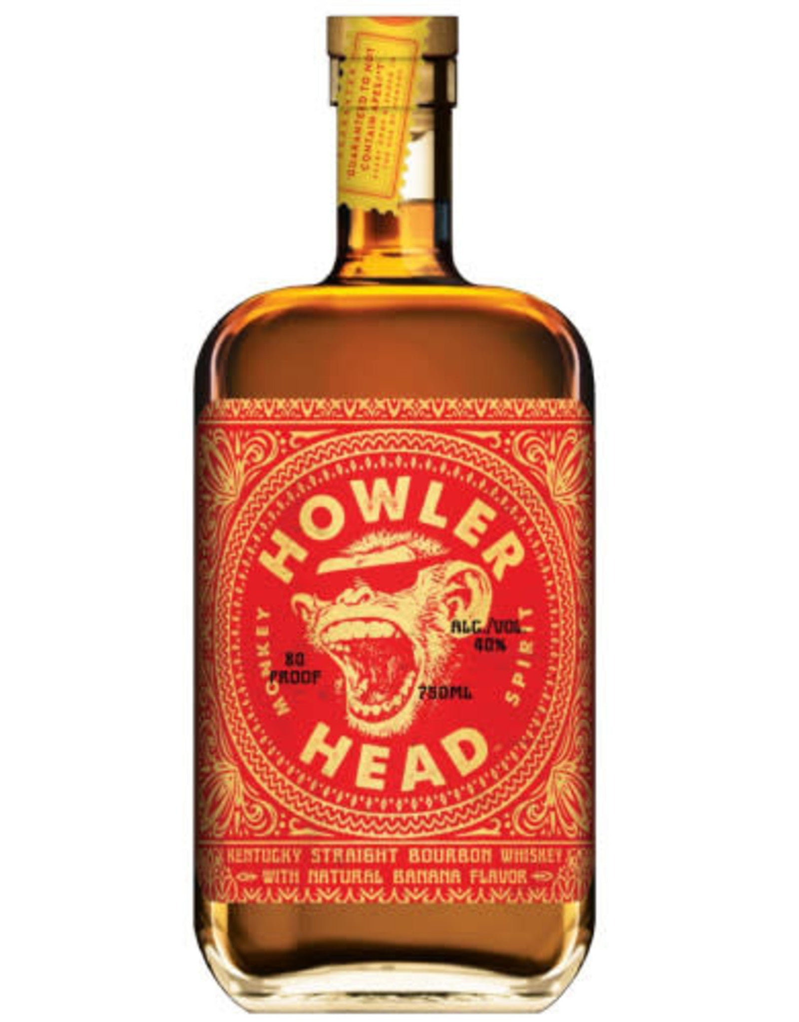 Howler Head Banana Flavored Bourbon Whiskey 750ml