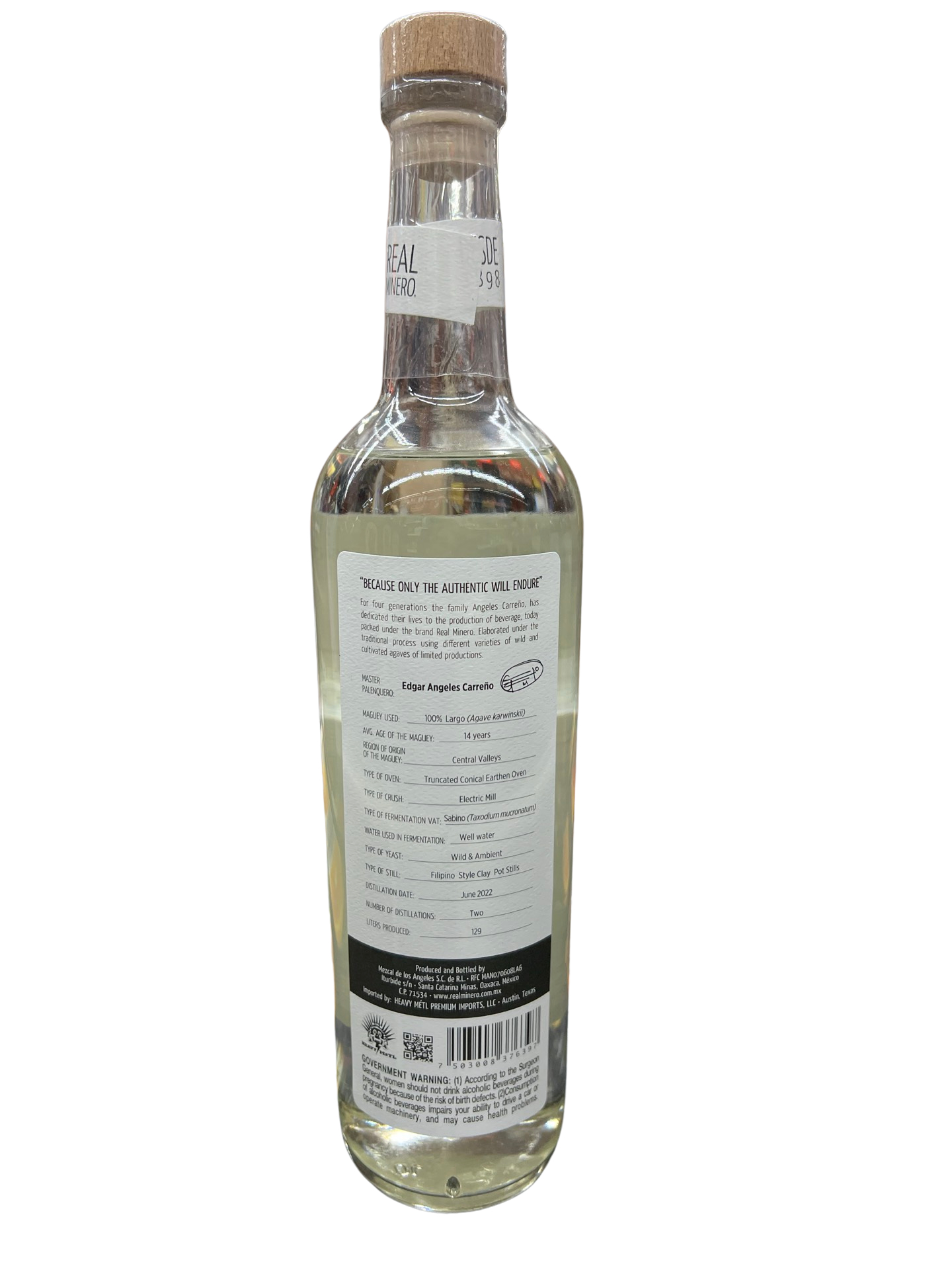 Real Minero Largo Mezcal 750ml