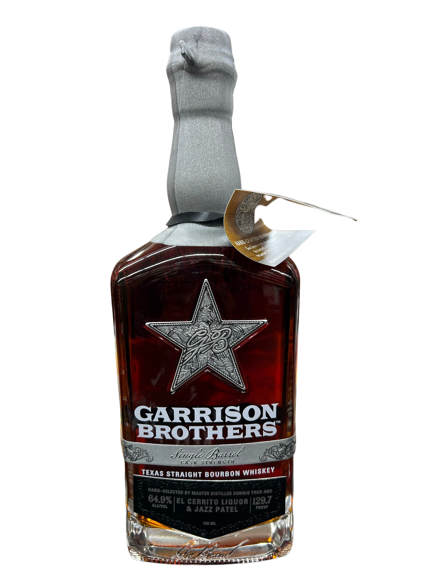 Garrison Brothers Texas Straight Bourbon Whiskey Cask Strength Single Barrel El Cerrito Liquor Store Pick 750ml