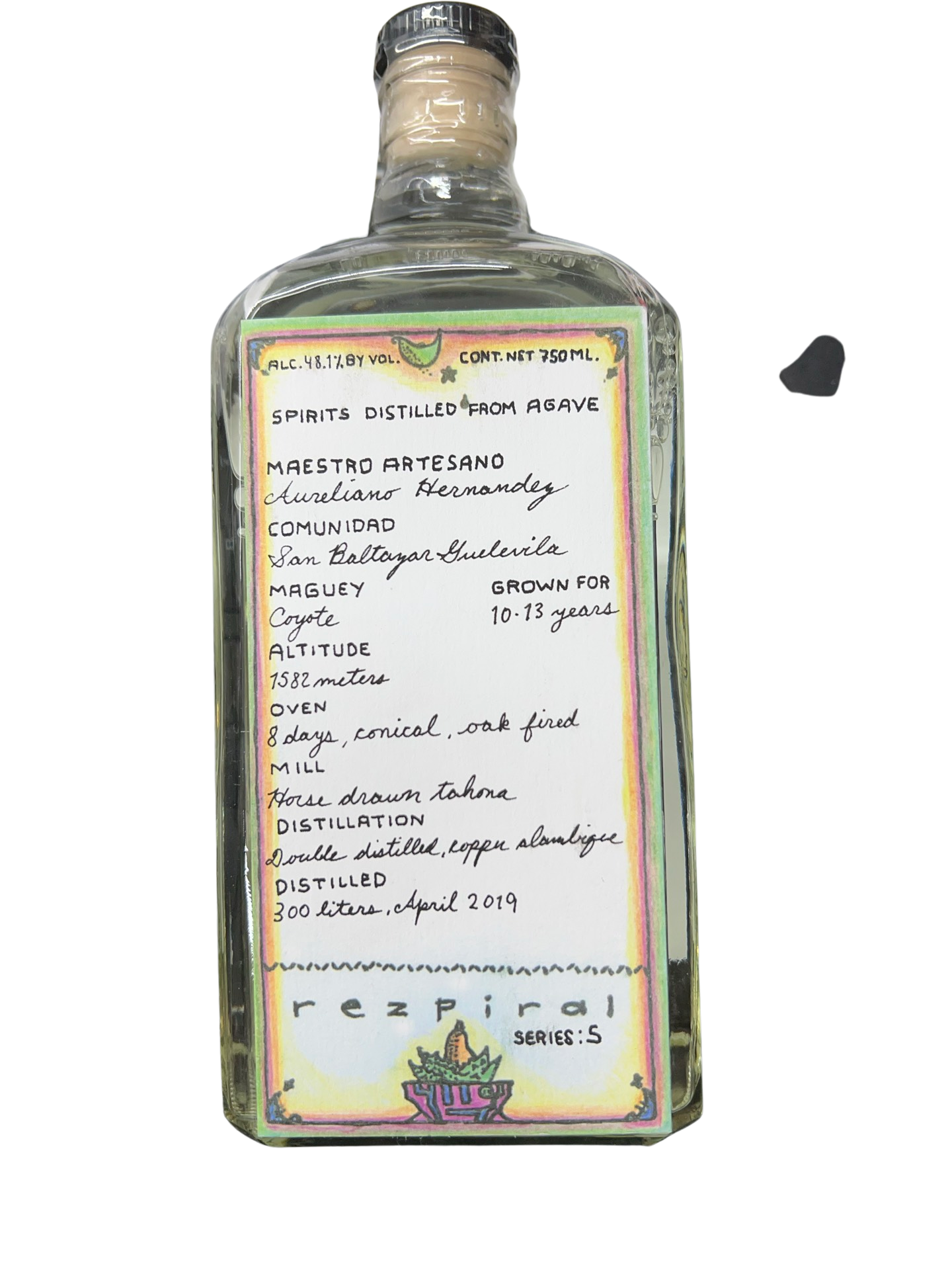 Rezpiral Aureliano Hernandez Martinez Coyote Agave Spirit 750ml