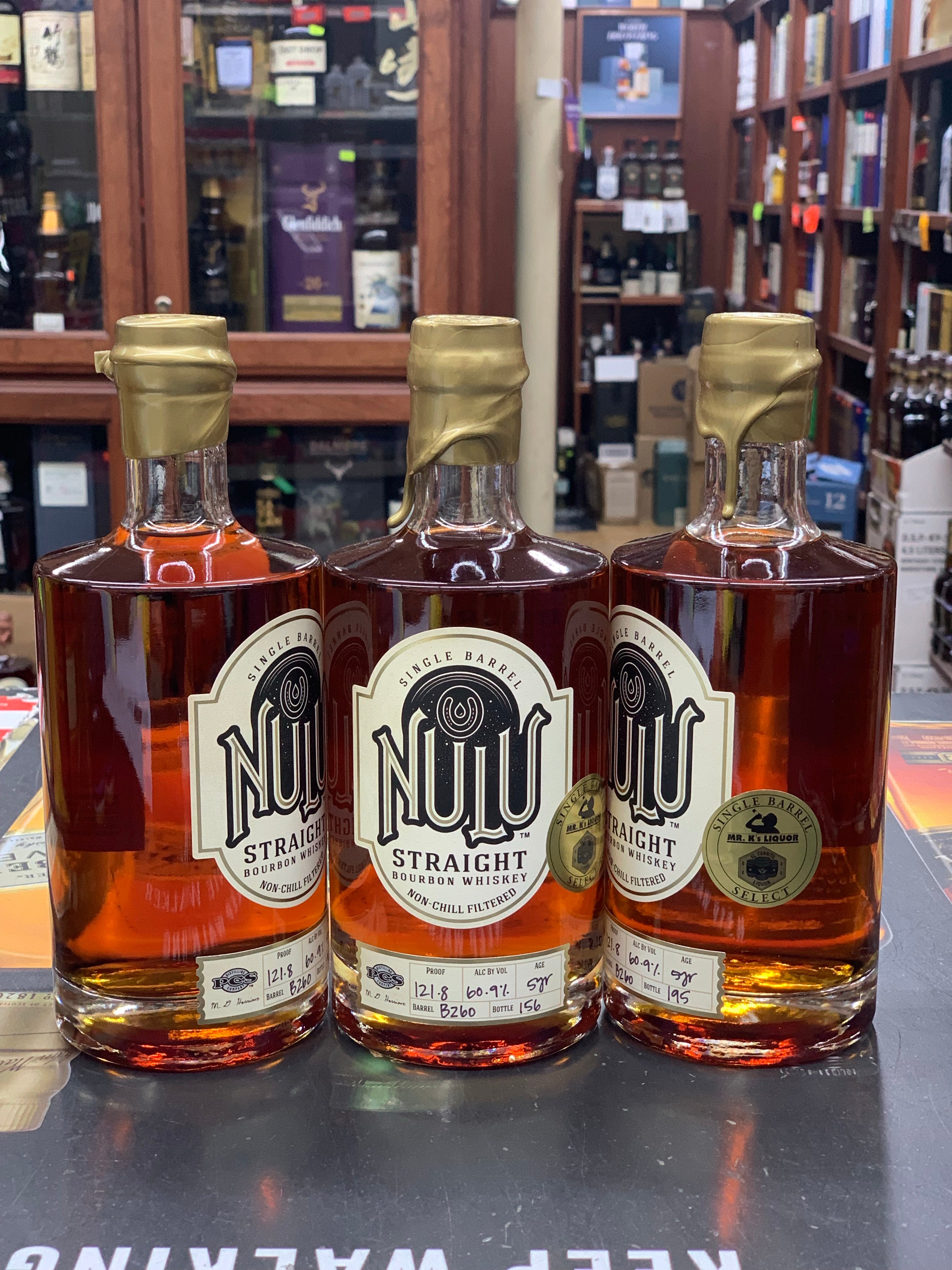 Nulu Single Barrel Straight Bourbon Whiskey Store Pick