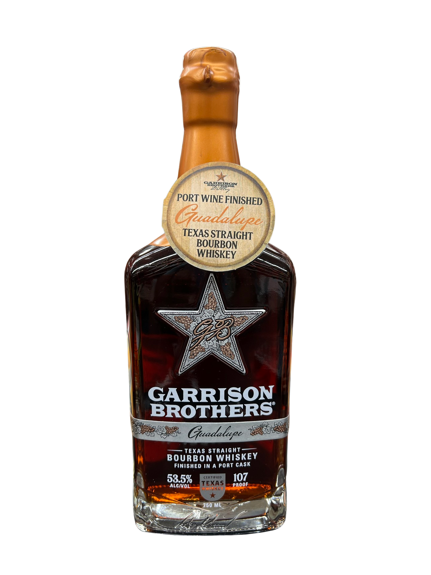 Garrison Brothers Guadalupe Finished In Port Cask Texas Straight Bourbon Whiskey 750ml