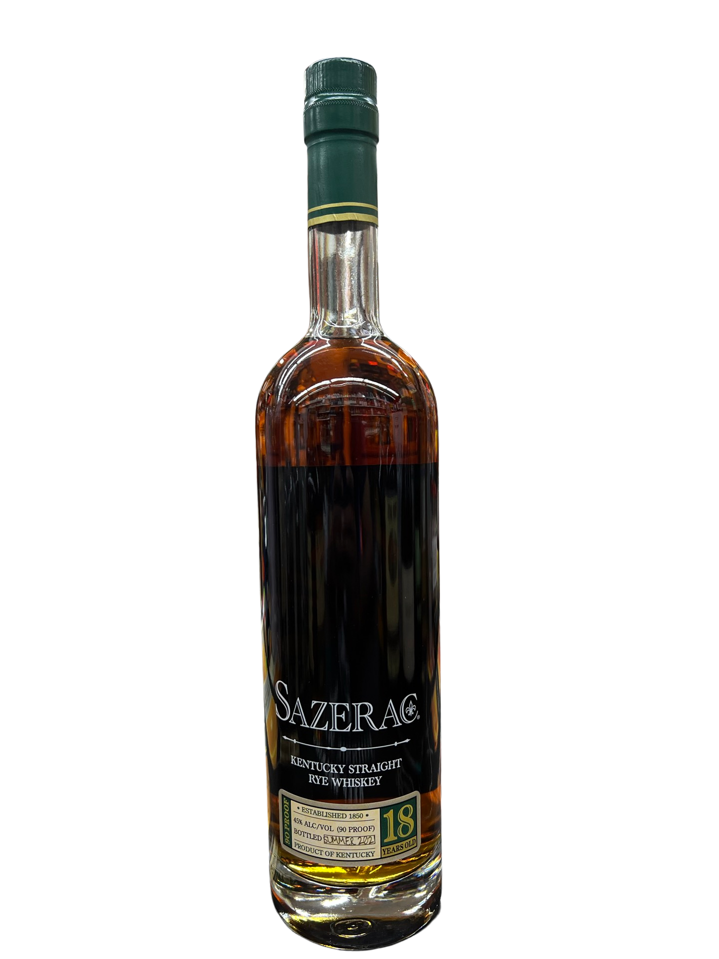 2021 Sazerac 18 Year Old Straight Rye Whiskey