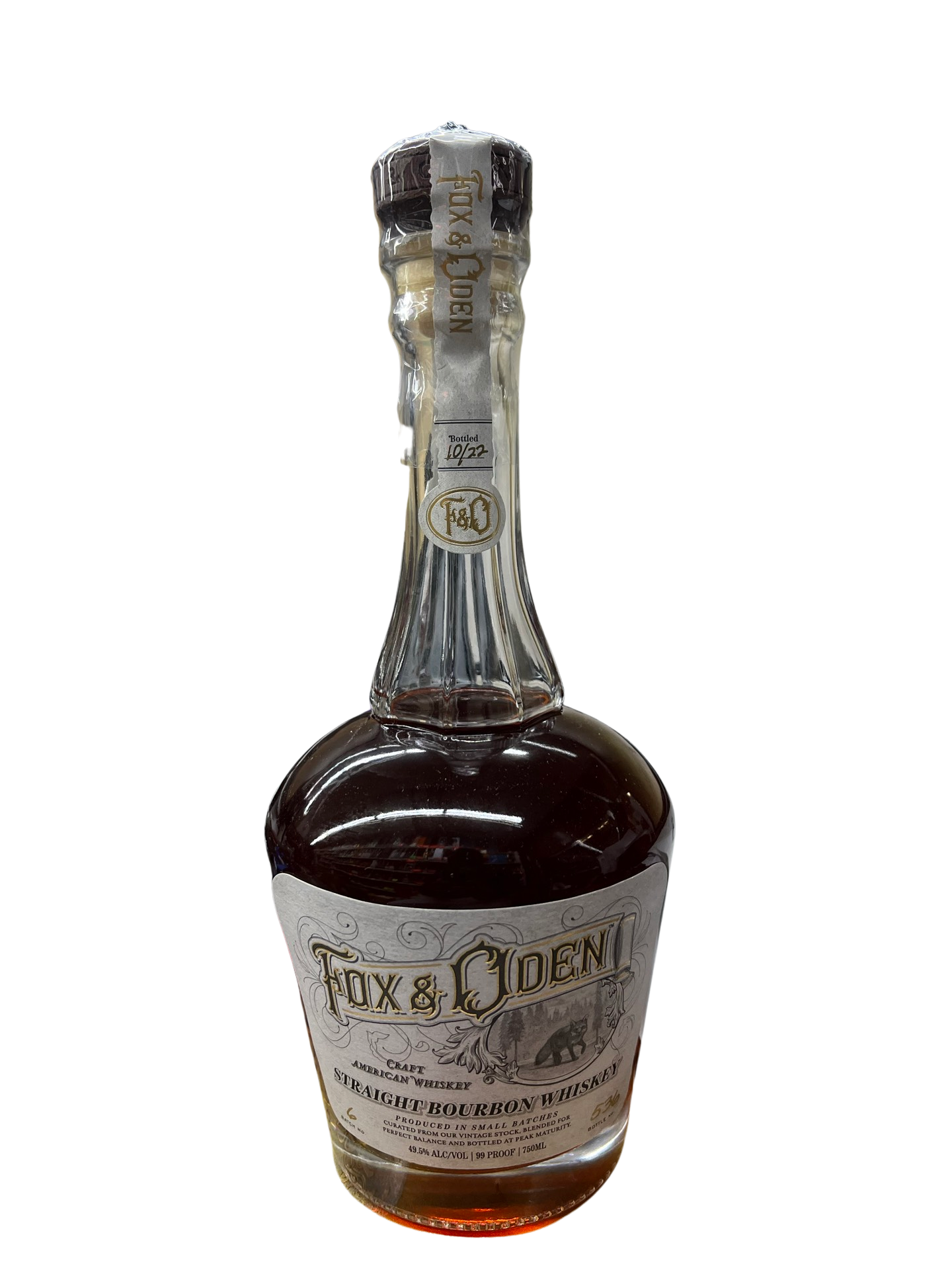 Fox & Oden Straight Bourbon Whiskey 750ml