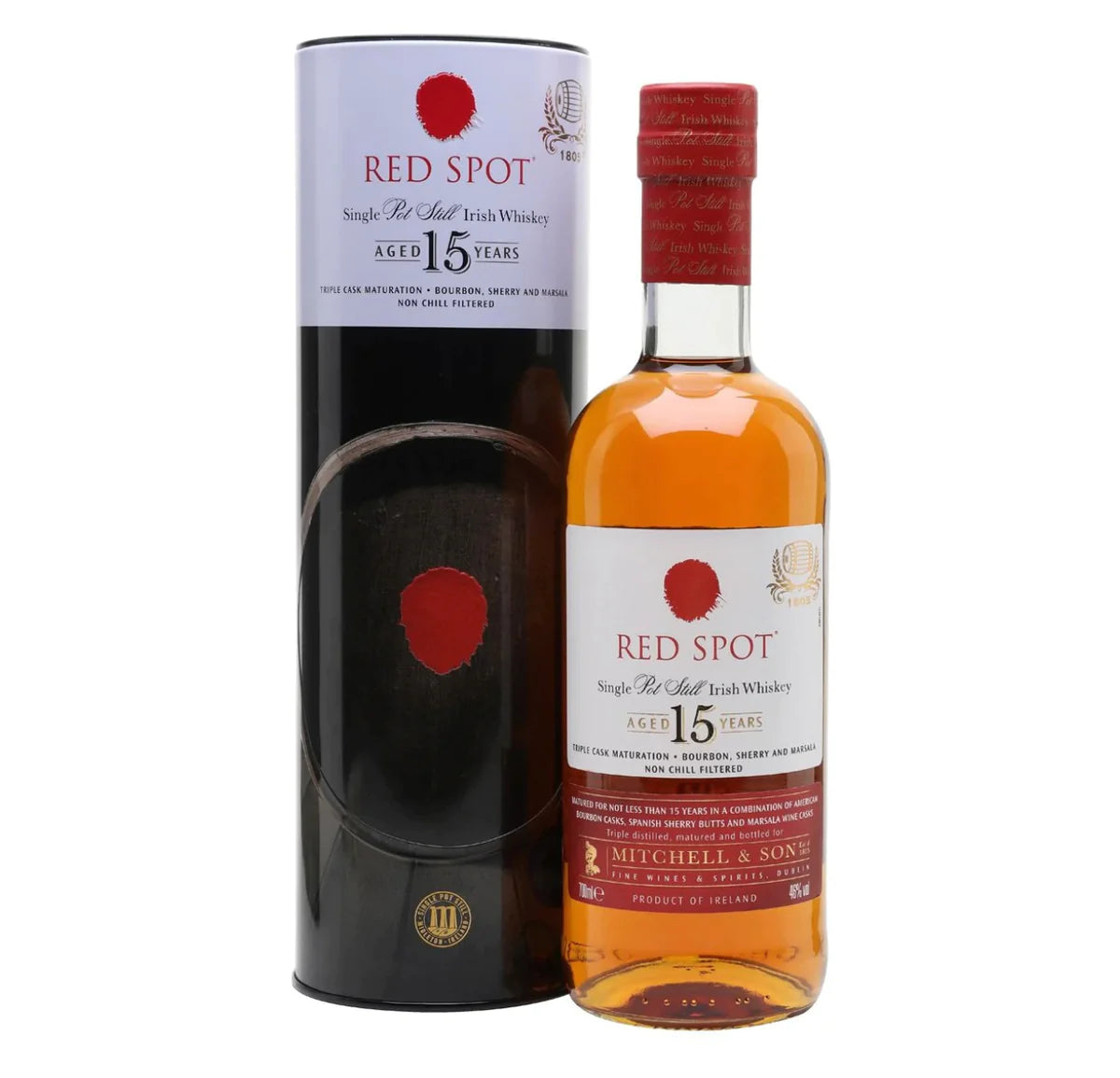 Mitchell & Son Red Spot 15 Year Old Single Pot Still Irish Whiskey 750ml