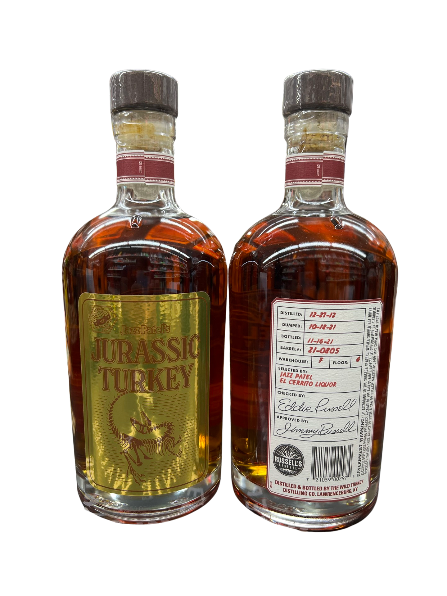 Russell’s Reserve Private Barrel Selection Single Barrel El Cerrito Store Pick Limit 1