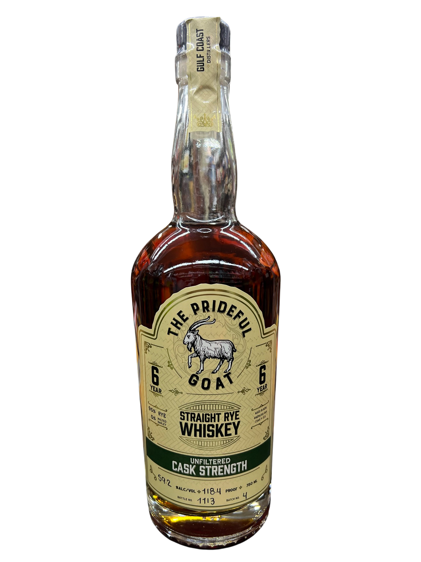 Prideful Goat 6 Year Old Straight Rye Whiskey