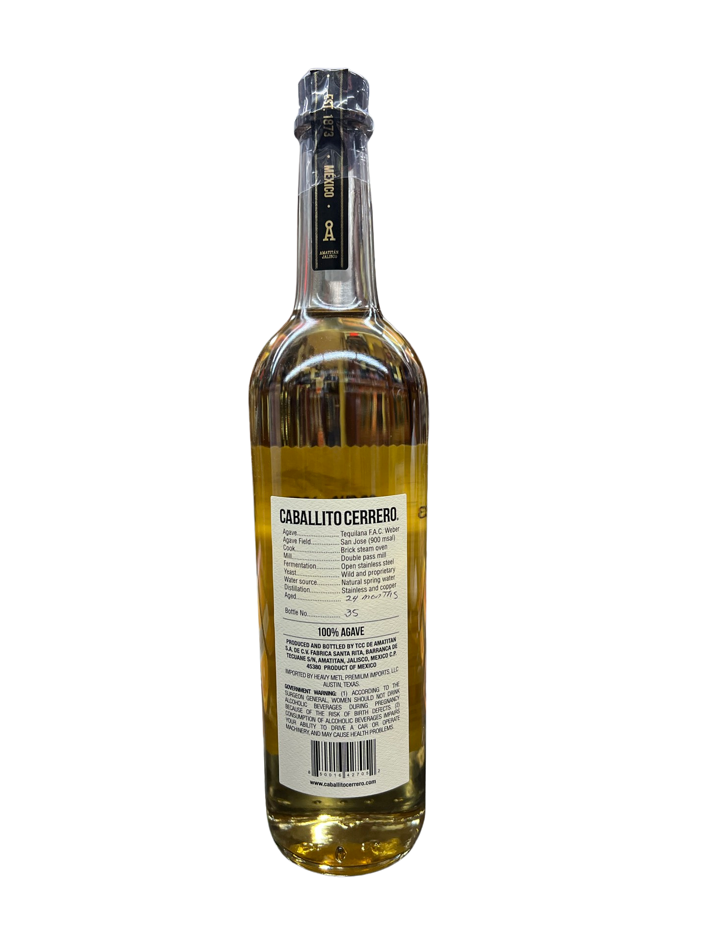 Caballito Cerrero Anejo Agave Spirit 750ml