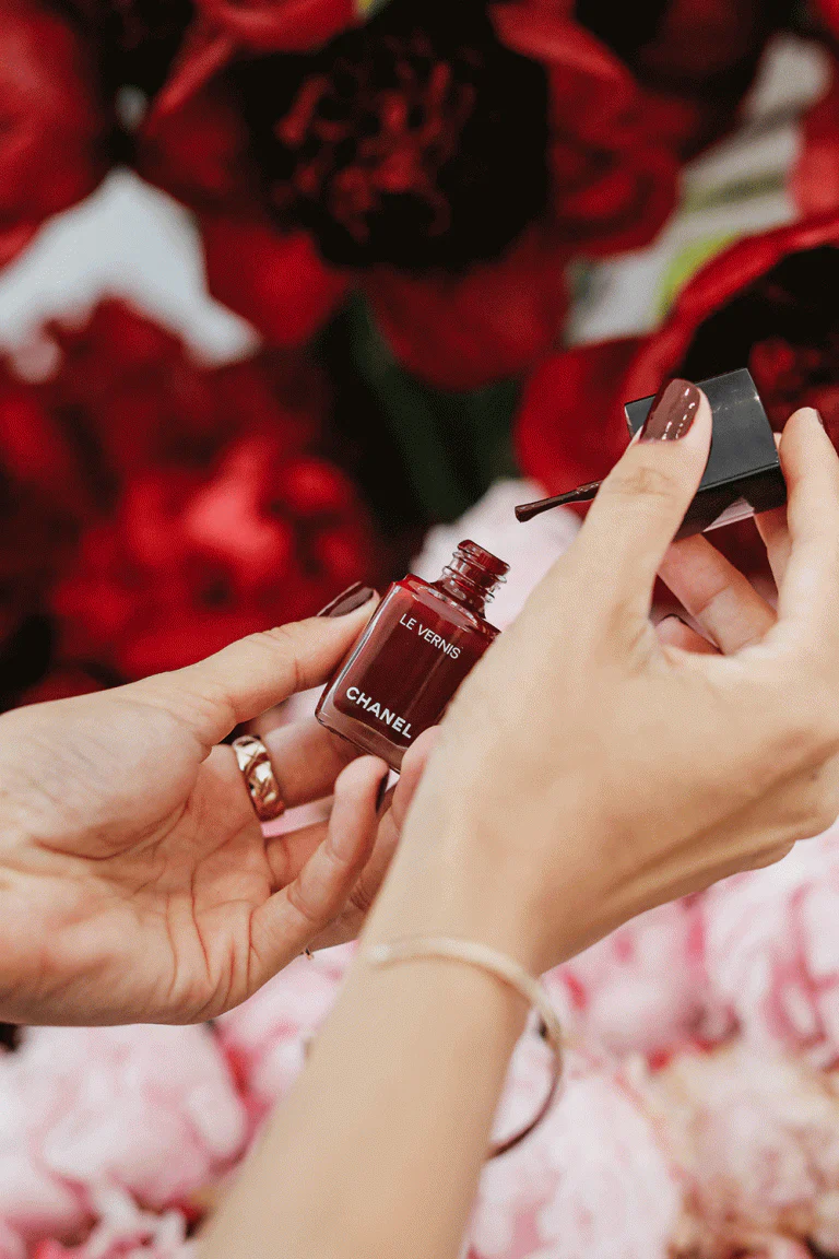 jocelyn petroni x chanel le vernis holiday collection event