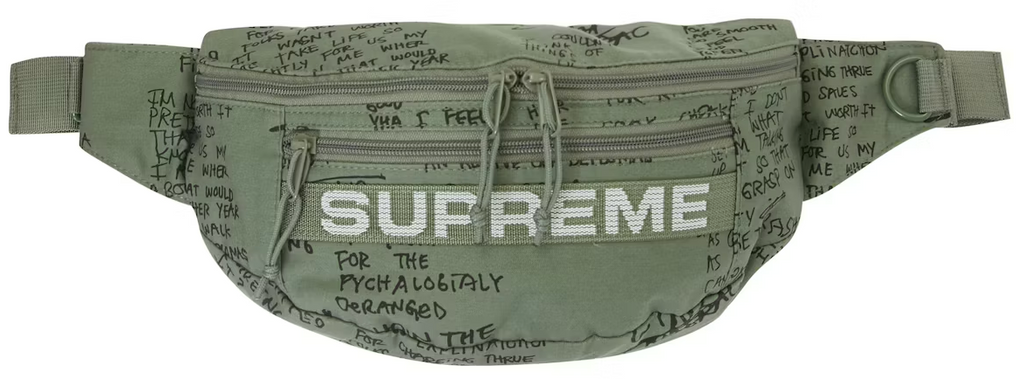 Supreme Fat Tip Jacquard Denim Waist Bag Blue PALISADES – Levitate