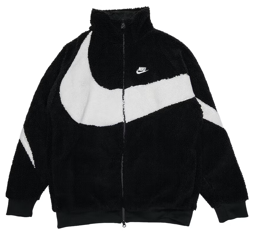 verachten boot Onbemand Nike Big Swoosh Reversible Boa Jacket (Asia Sizing) Black White – Levitate  Sneaker Boutique