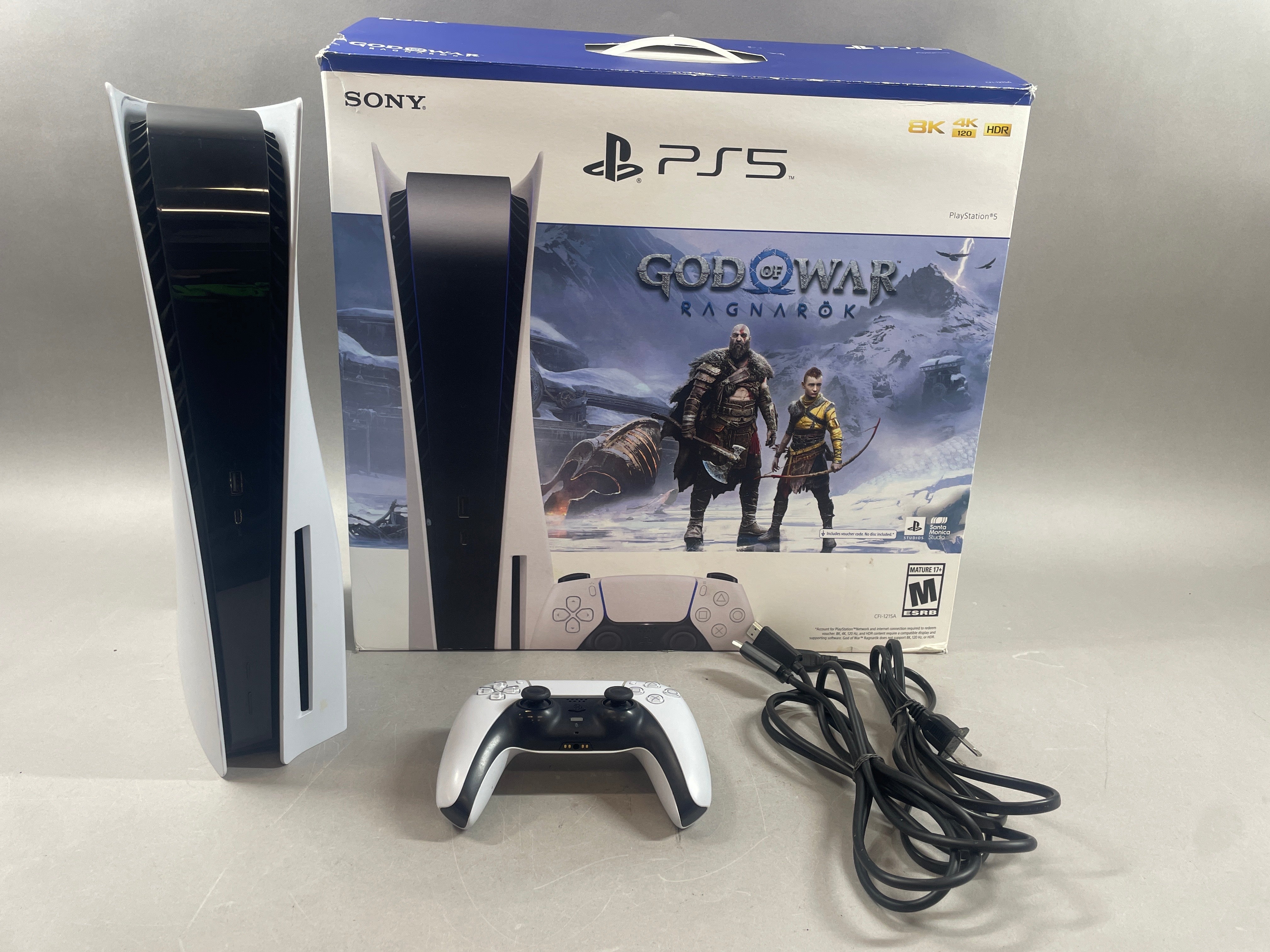 Sony PlayStation 5 Disc Edition PS5 825GB White Console Gaming System CECH-4301C