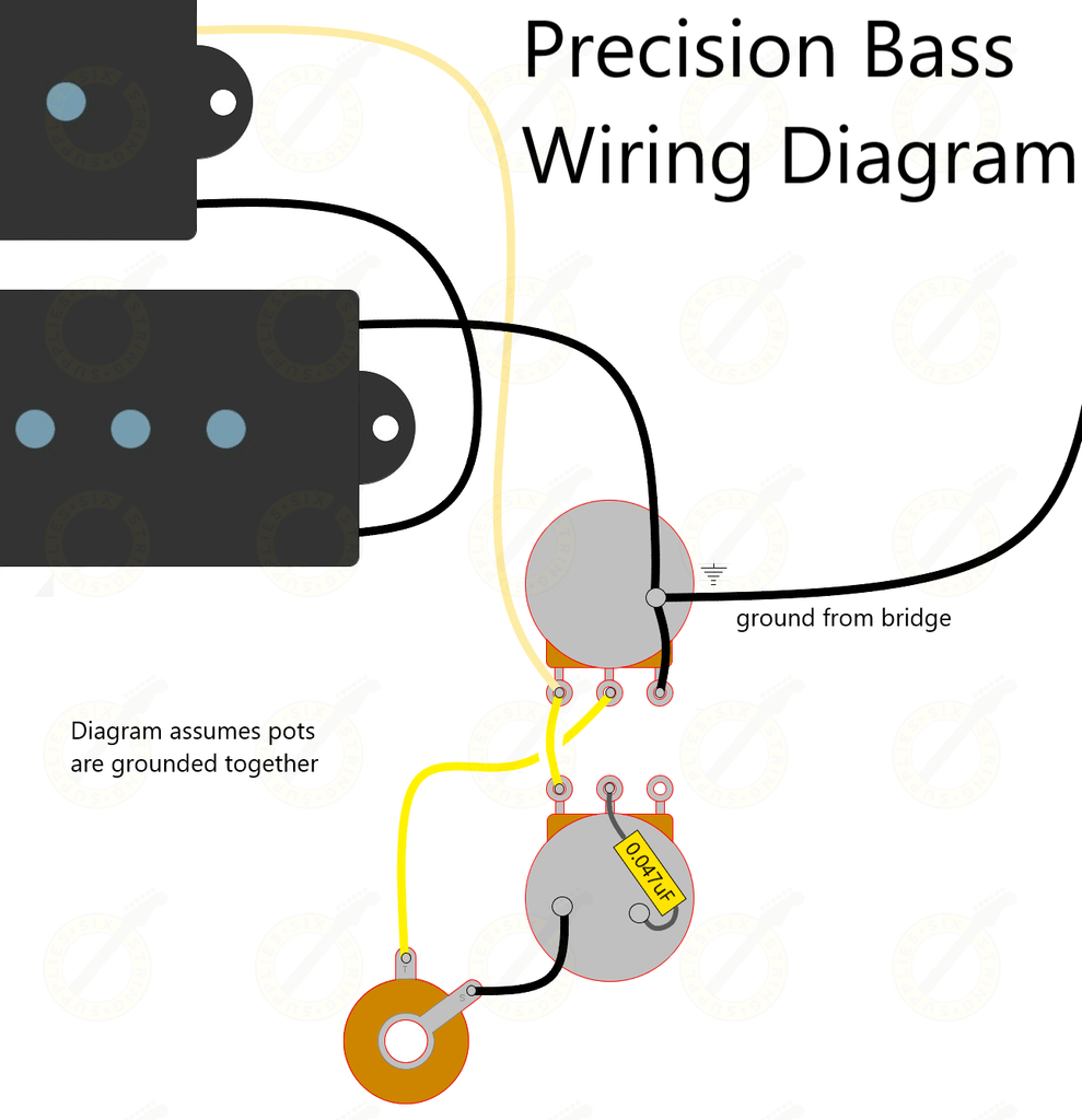 wiring for fender precision bass
