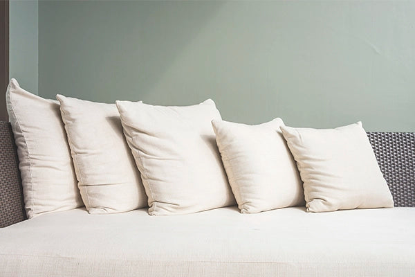 Down pillow inserts in various sizes.