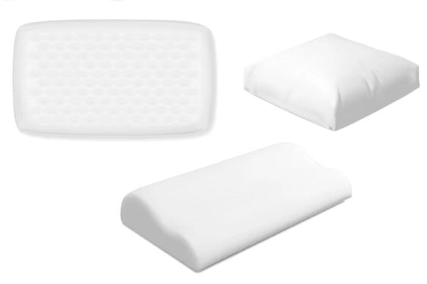 Foam pillow inserts in different shapes.