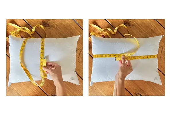 Measuring pillow cover dimensions