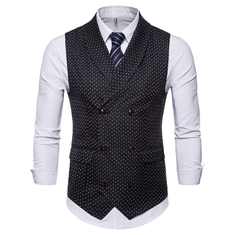 Vest Men Suit Waistcoat High Quality Business Casual Vest