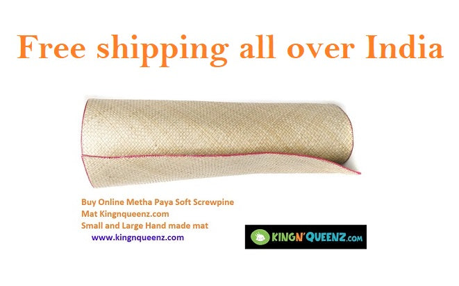 Metha Paya Soft Screw Pine Mat Order online from kingnqueenz