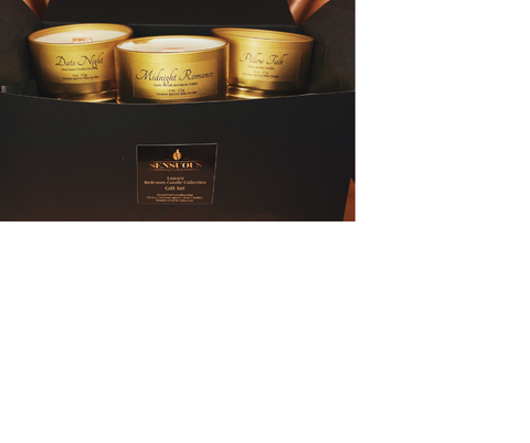 Romantic gifts for Mother's Day. Luxury candles handcrafted with natural, cruelty-free and plant-based ingredients free of toxins, phthalates, sulfates and parabens. Long lasting, clean,  slow-burning candles