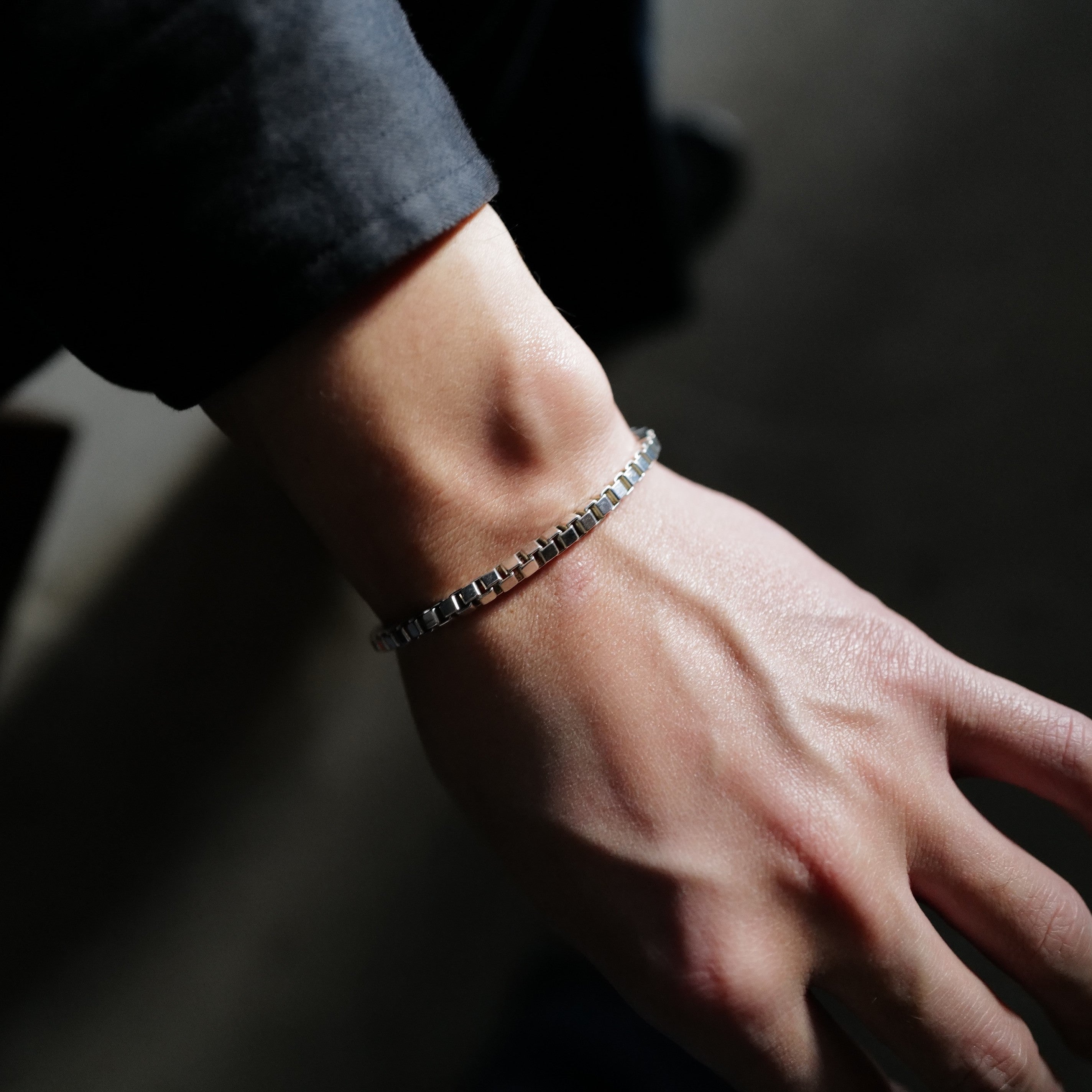 XOLO Square Link Bracelet 8mm - ブレスレット