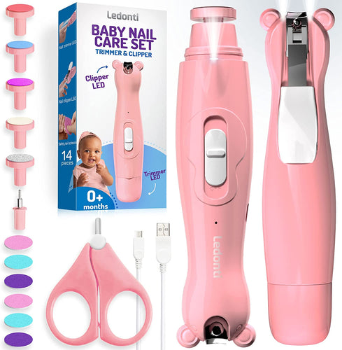 Baby Nail Trimmer Manicure Set w/ 6 Grinding Heads for Newborn Infant  Toddler : BidBud