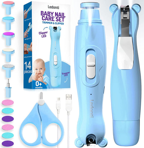 Amazon.com: Lupantte Baby Nail Filer and Baby Nail Clippers with Light Set,  Electric Infant Nail Trimmer Kit, Safe Baby Grooming Kit, for Newborn  Toddler Kids Toes and Fingernails, Polish and Trim :